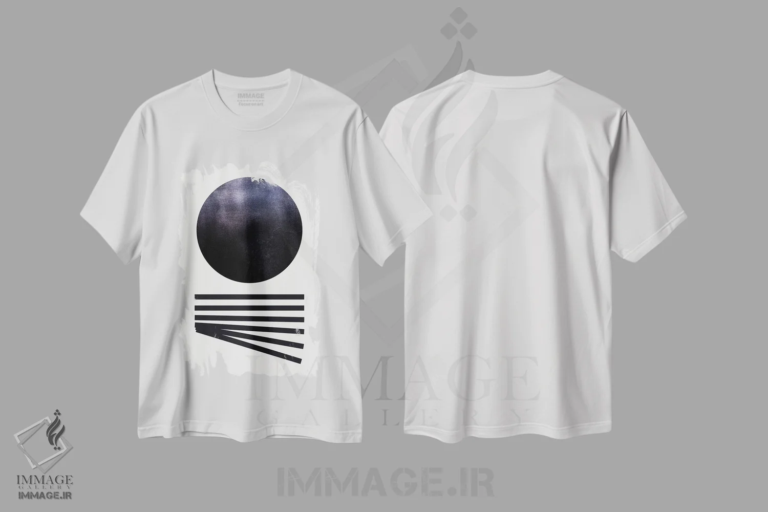 تیشرت سفید طرح دار "زیر آب" اثر لیمُو | immage.ir