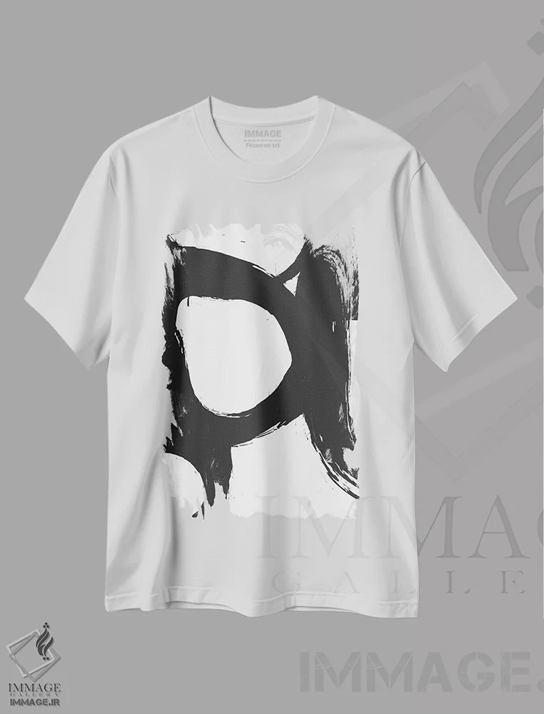تیشرت سفید طرح دار "روان ۲" اثر لیمُو | immage.ir