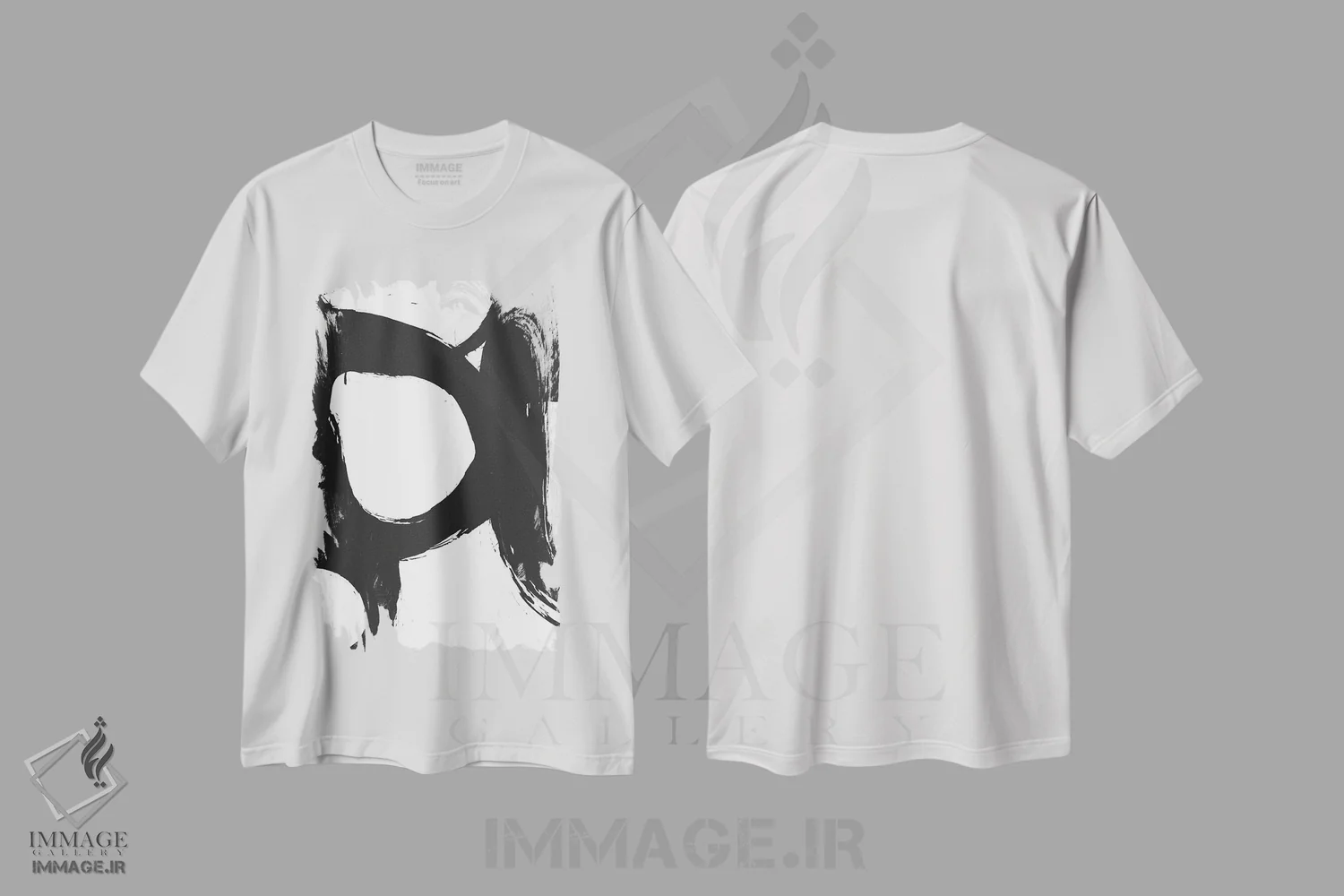 تیشرت سفید طرح دار "روان ۲" اثر لیمُو | immage.ir