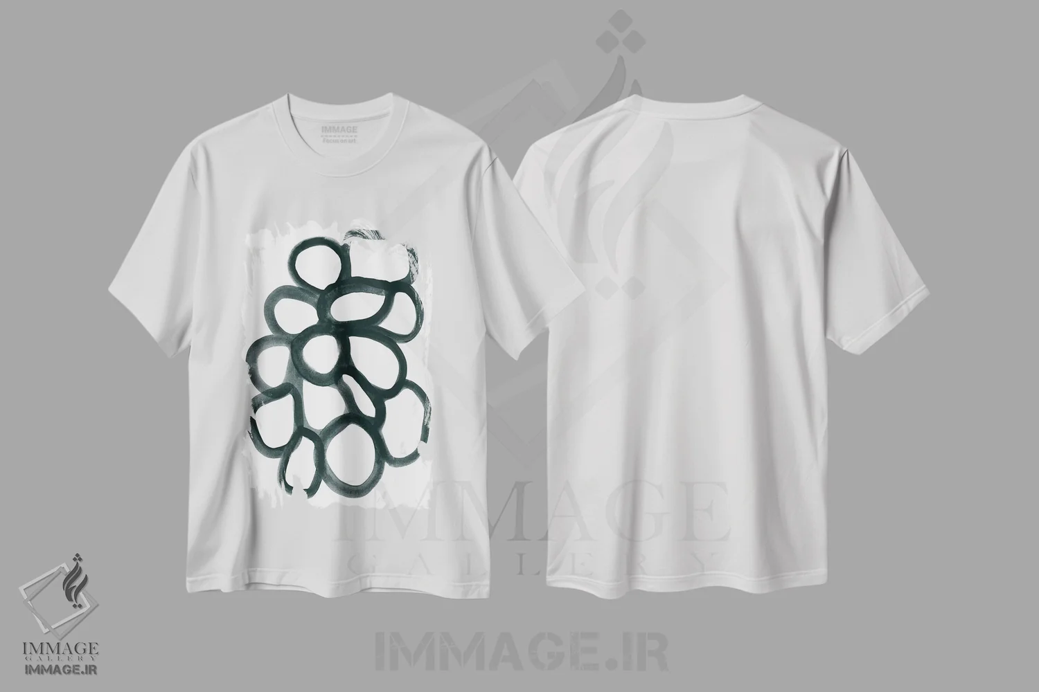 تیشرت سفید طرح دار "شل و ول ۱" اثر لیمُو | immage.ir