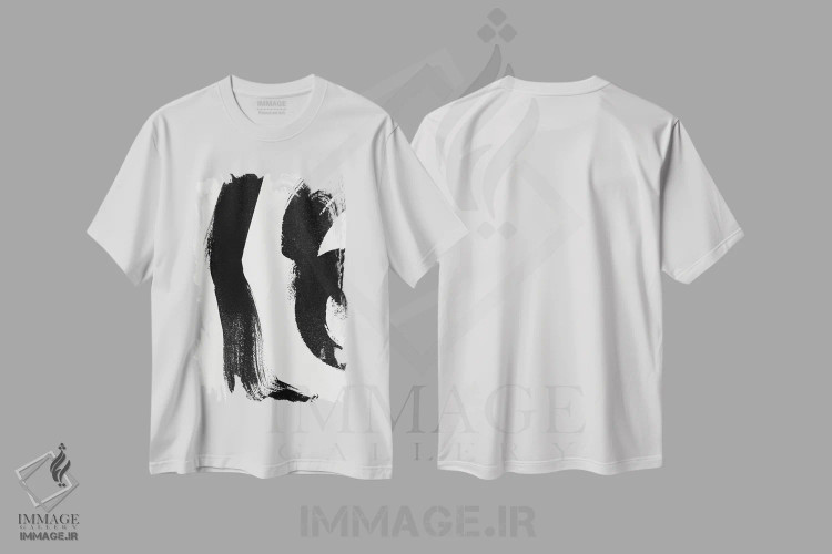 تیشرت سفید طرح دار "شاید" اثر لیمُو | فروشگاه ایماژ