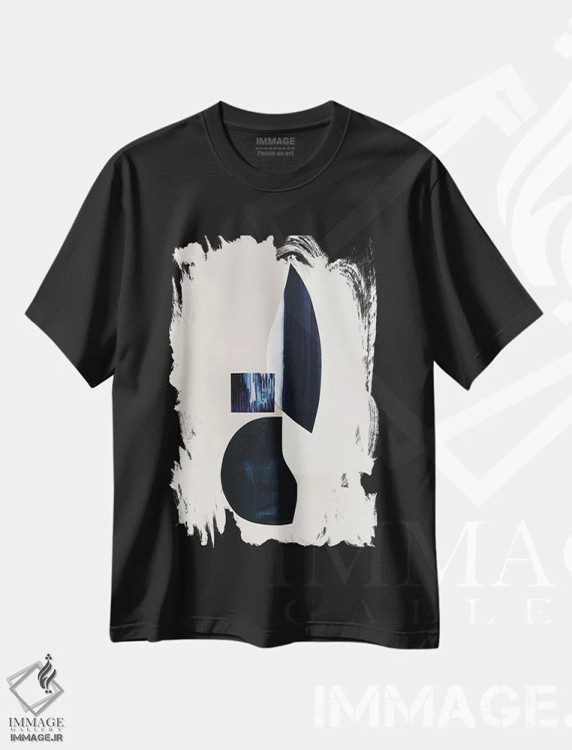 تیشرت مشکی طرح دار "دفتر طراحی ۲" اثر لیمُو | فروشگاه ایماژ