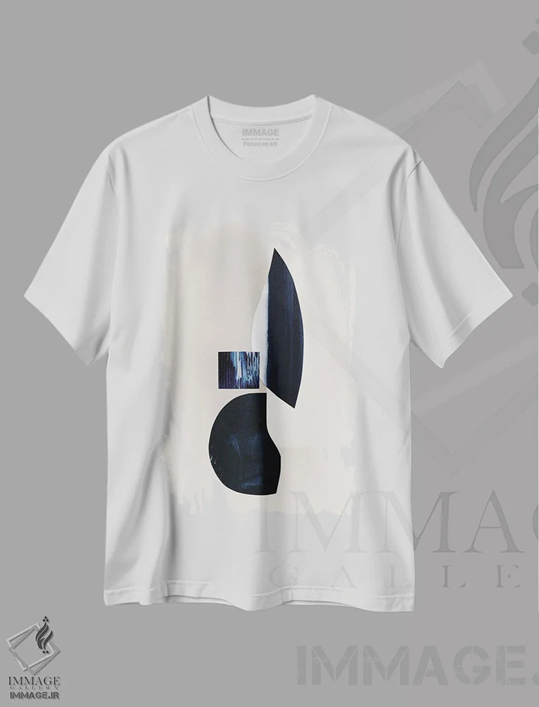 تیشرت سفید طرح دار "دفتر طراحی ۲" اثر لیمُو | immage.ir