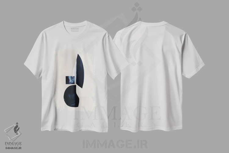 تیشرت سفید طرح دار "دفتر طراحی ۲" اثر لیمُو | immage.ir
