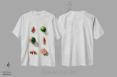 تیشرت سفید طرح دار "میوه ۱۴"، هنر فاخر معاصر اثر لیمُو | immage.ir