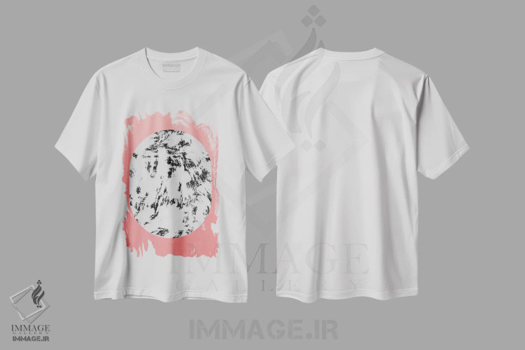 تیشرت سفید طرح دار هماهنگی اثر لیمُو | immage.ir