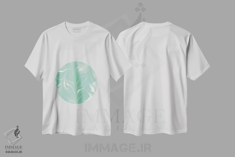 تیشرت سفید طرح دار سنگ آب IV اثر لیمُو | فروشگاه ایماژ