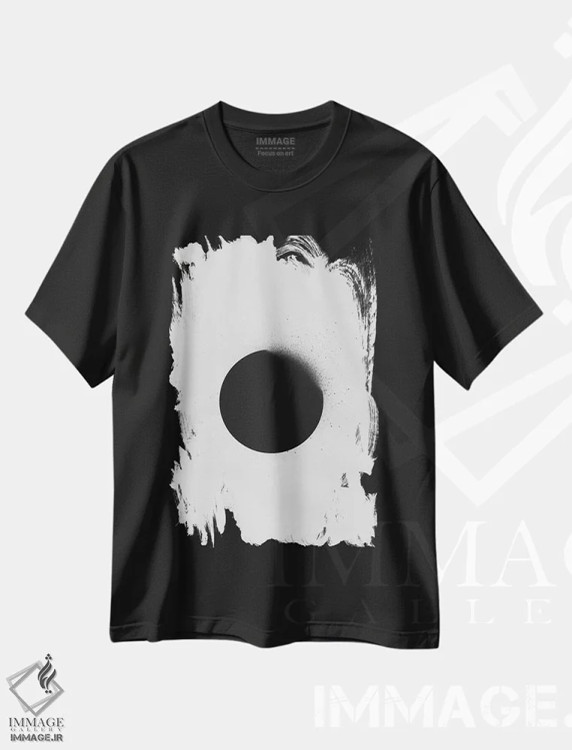تیشرت مشکی طرح دار سیاه I اثر لیمُو | فروشگاه ایماژ