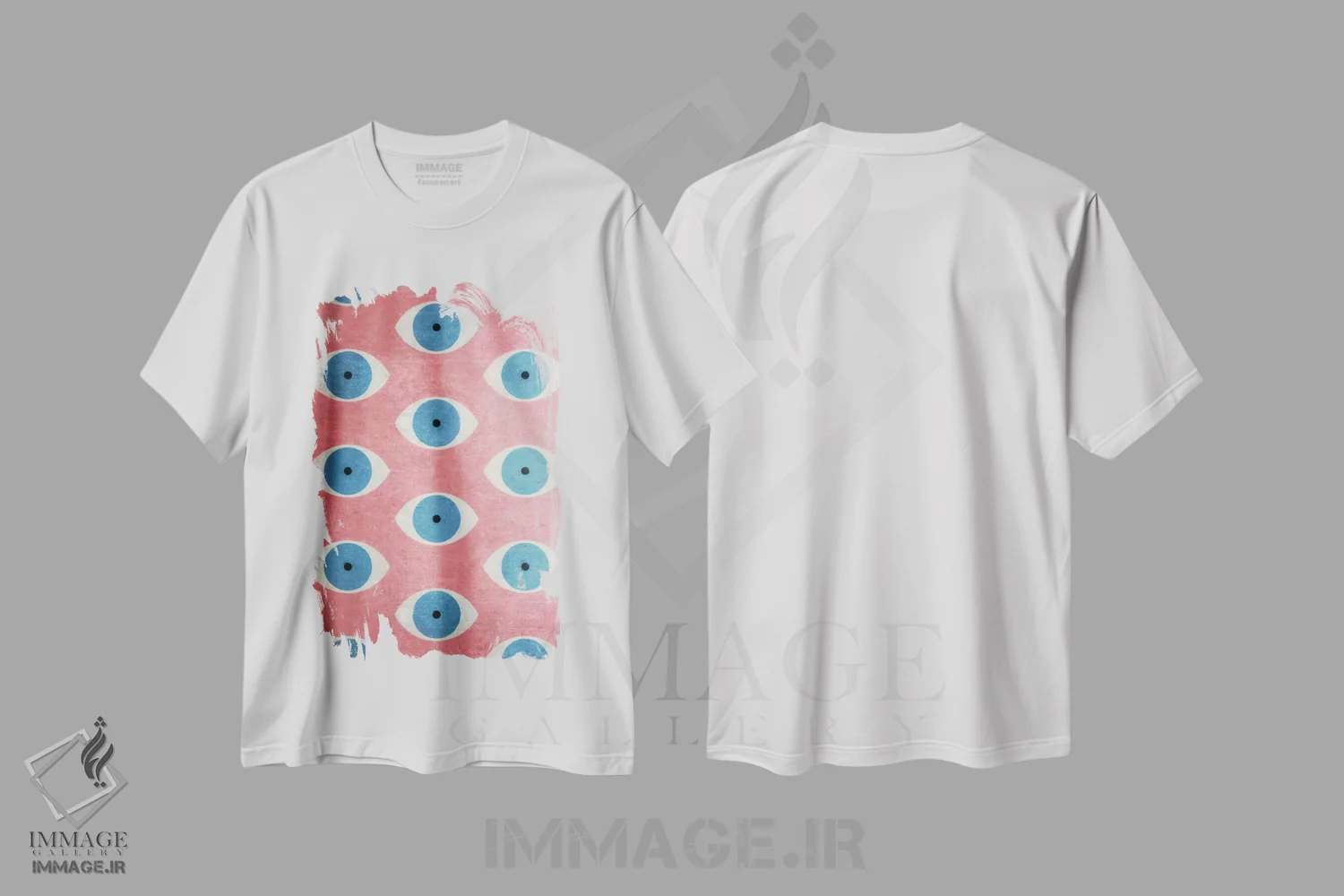 تیشرت سفید طرح دار اوکولوس، تزئینی اثر لیمُو | immage.ir