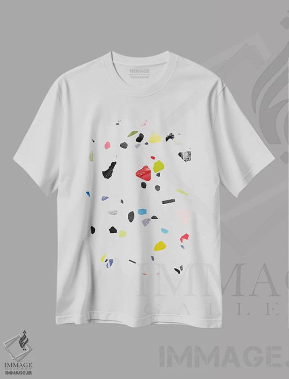 تیشرت سفید طرح دار ترازوی نقاشی شده I اثر لیمُو | فروشگاه ایماژ