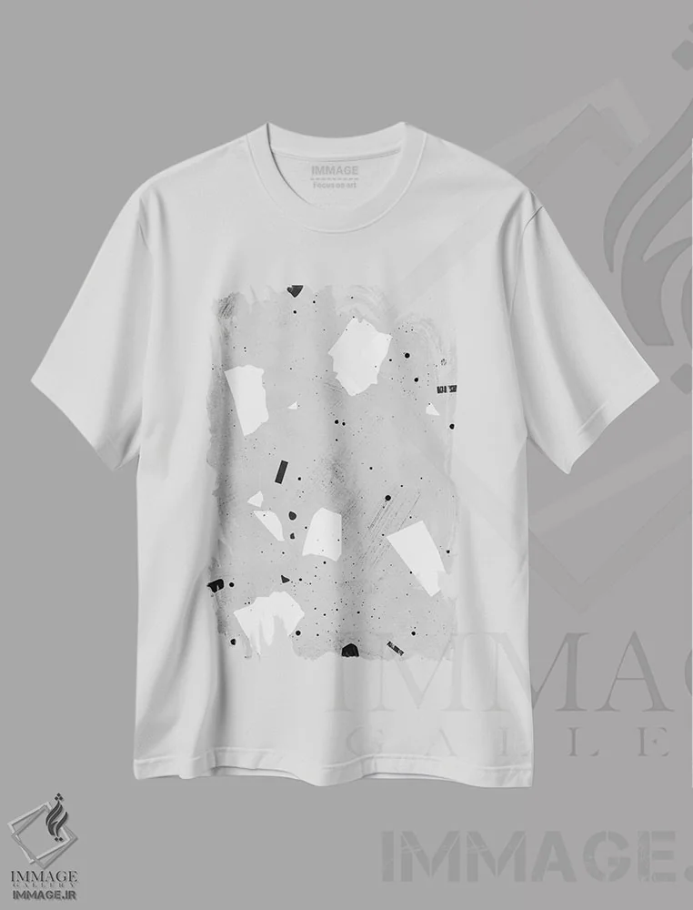 تیشرت سفید طرح دار ترازوی نقاشی شده III اثر لیمُو | immage.ir