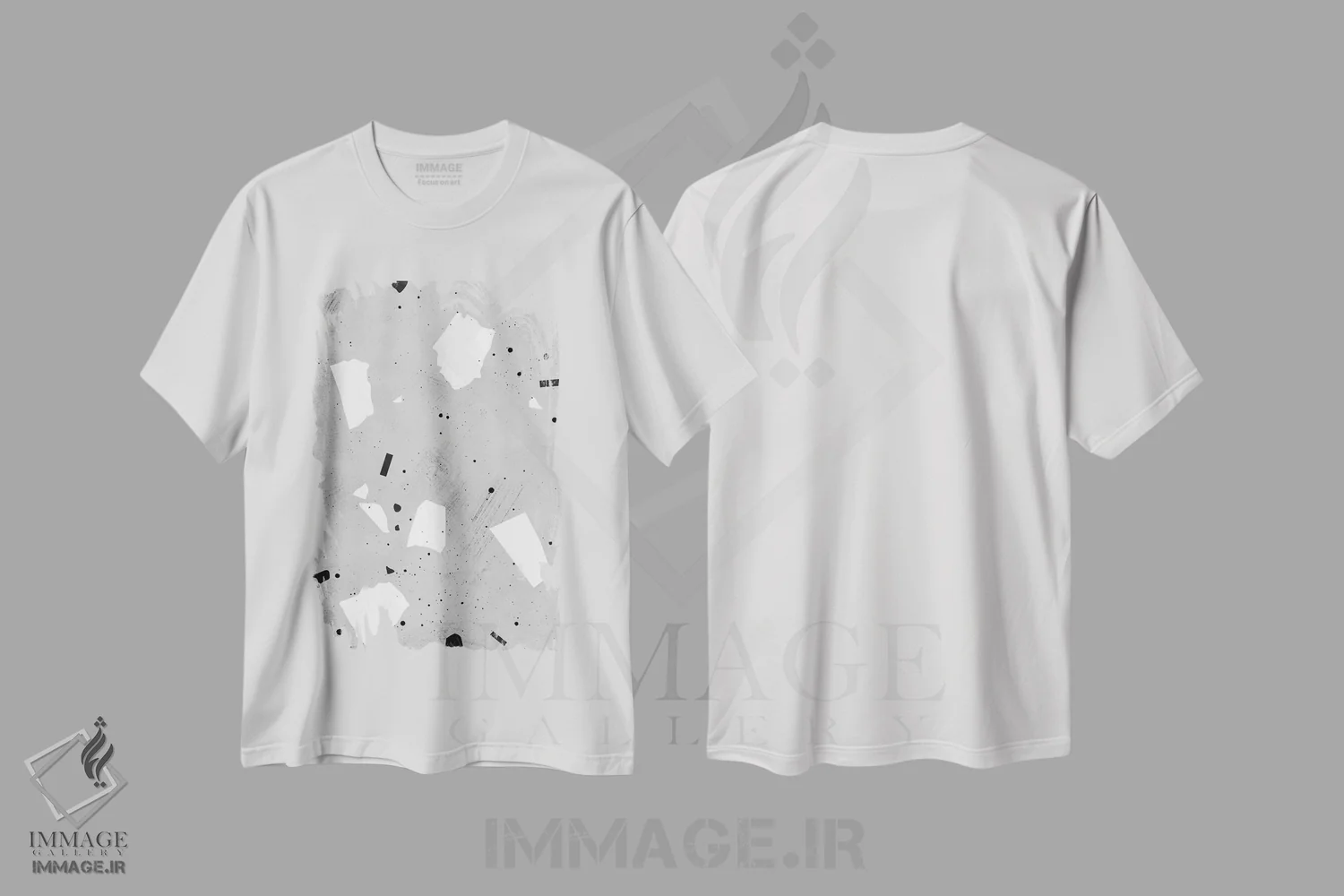 تیشرت سفید طرح دار ترازوی نقاشی شده III اثر لیمُو | immage.ir