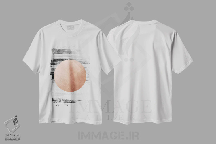 تیشرت سفید طرح دار طلای رز I اثر لیمُو | immage.ir