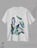 تیشرت سفید طرح دار استوایی I، دکور ساحلی اثر لیمُو | فروشگاه ایماژ