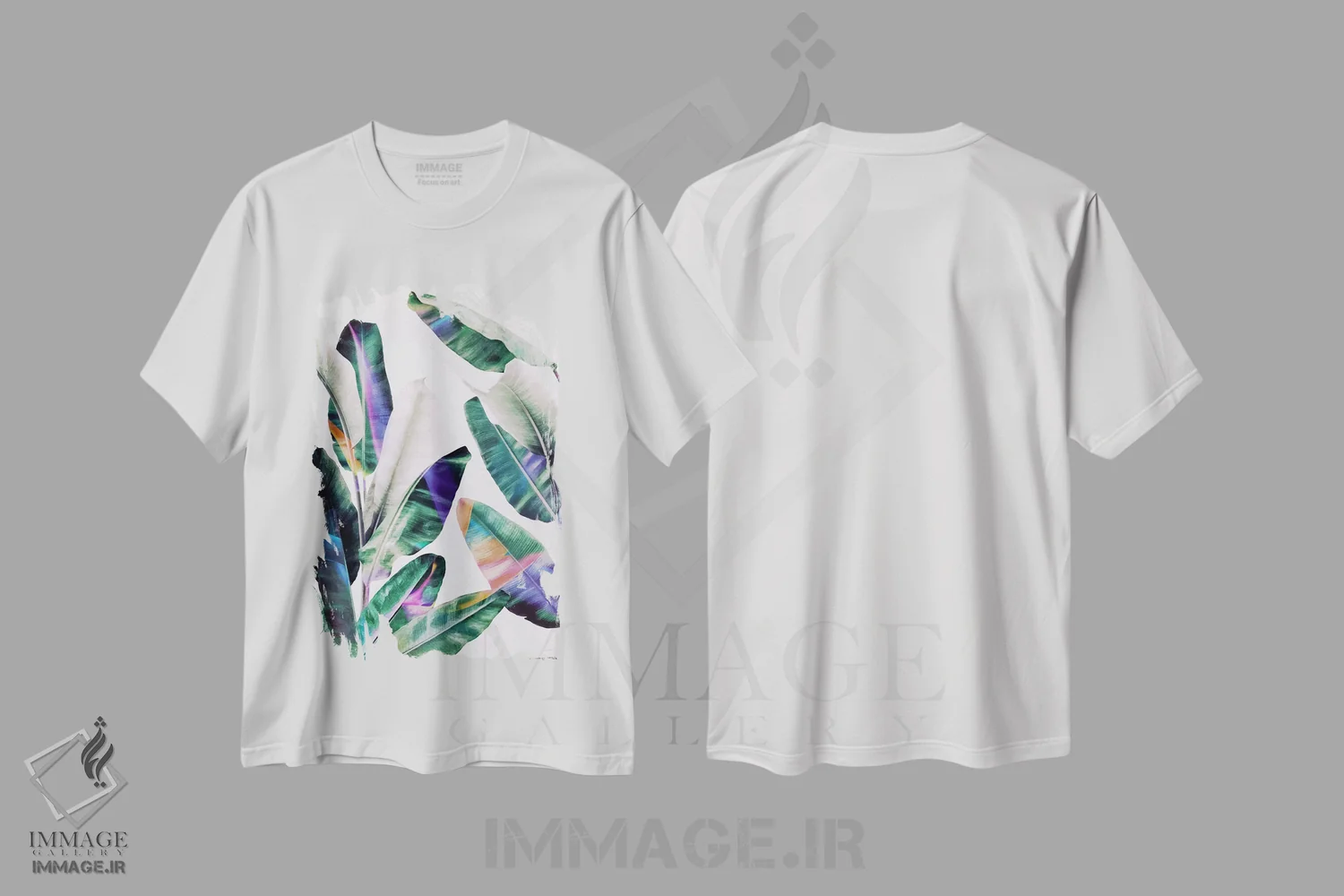 تیشرت سفید طرح دار استوایی I، دکور ساحلی اثر لیمُو | فروشگاه ایماژ