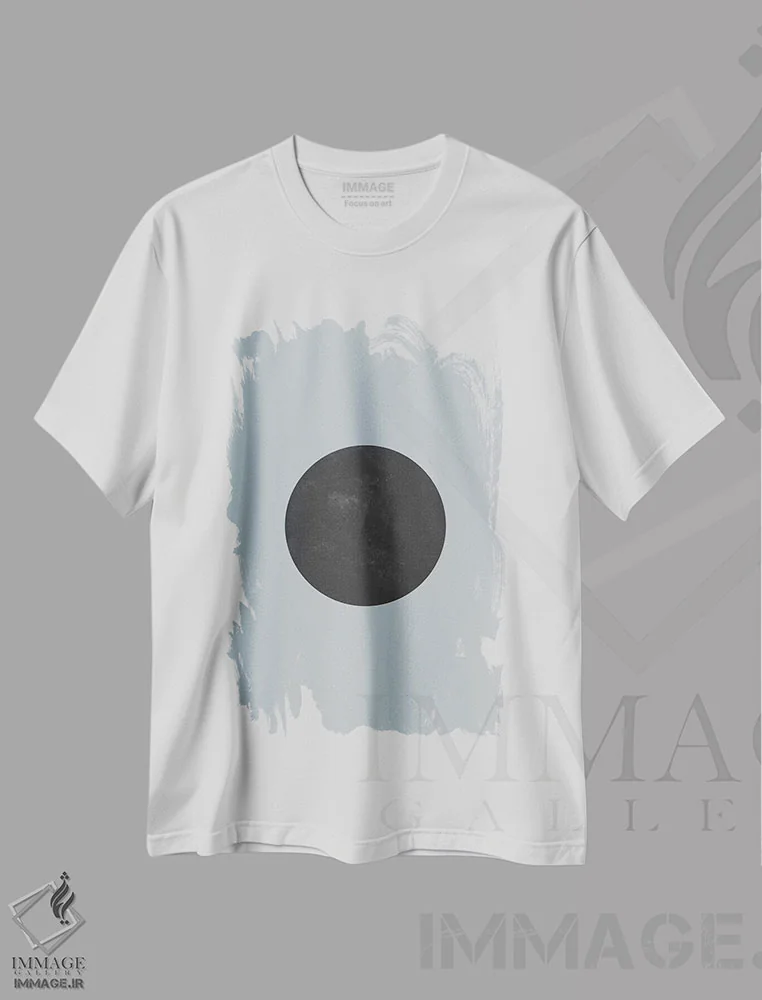 تیشرت سفید طرح دار C اثر لیمُو | فروشگاه ایماژ