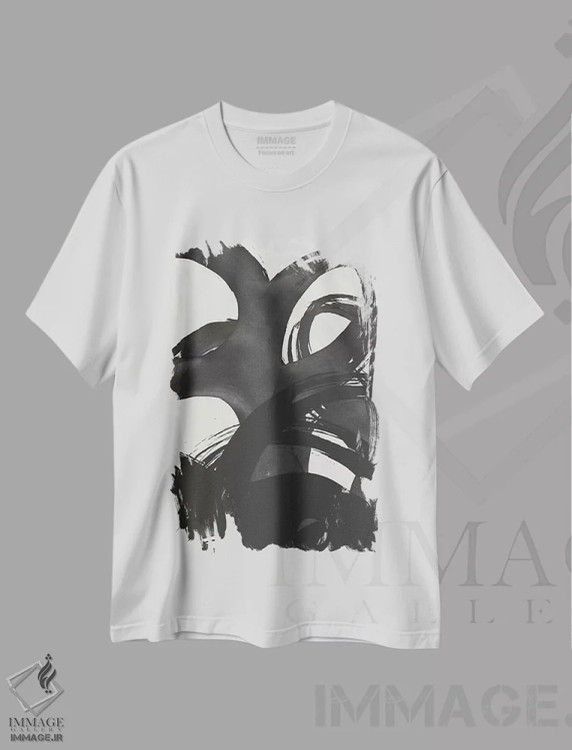 تیشرت سفید طرح دار عمیق اثر لیمُو | immage.ir