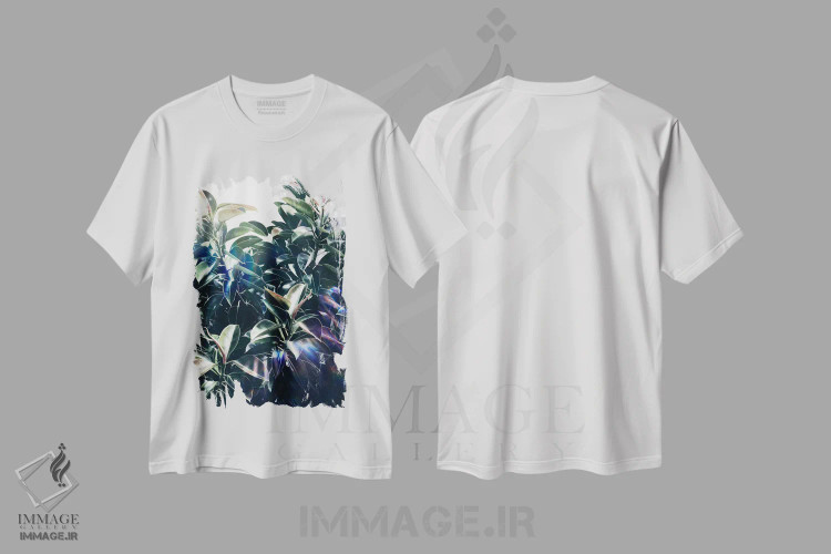 تیشرت سفید طرح دار سعادت، تزئینی اثر لیمُو | فروشگاه ایماژ