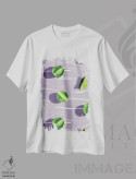 تیشرت سفید طرح دار میوه X-I، هنر فاخر معاصر اثر لیمُو | immage.ir
