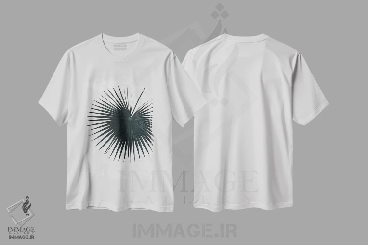 تیشرت سفید طرح دار احساس، تزئینی اثر لیمُو | immage.ir