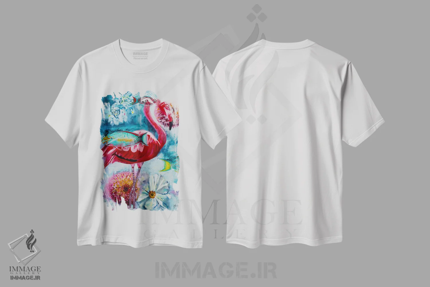 تیشرت سفید طرح دار برای همیشه، دکور معاصر اثر لیندا مک کلور | فروشگاه ایماژ