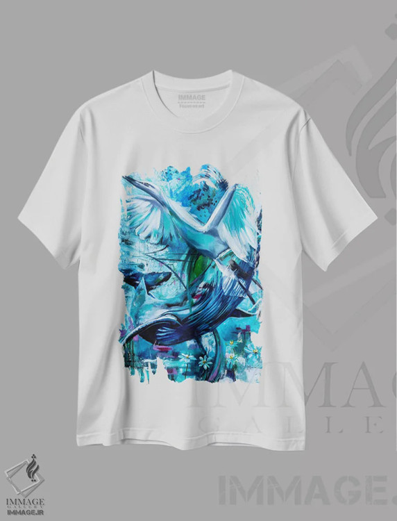 تیشرت سفید طرح دار آزادی بی باک است، دکور معاصر اثر لیندا مک کلور | immage.ir