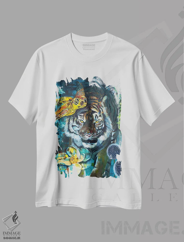 تیشرت سفید طرح دار به غریزه ات اعتماد کن، دکور معاصر اثر لیندا مک کلور | immage.ir