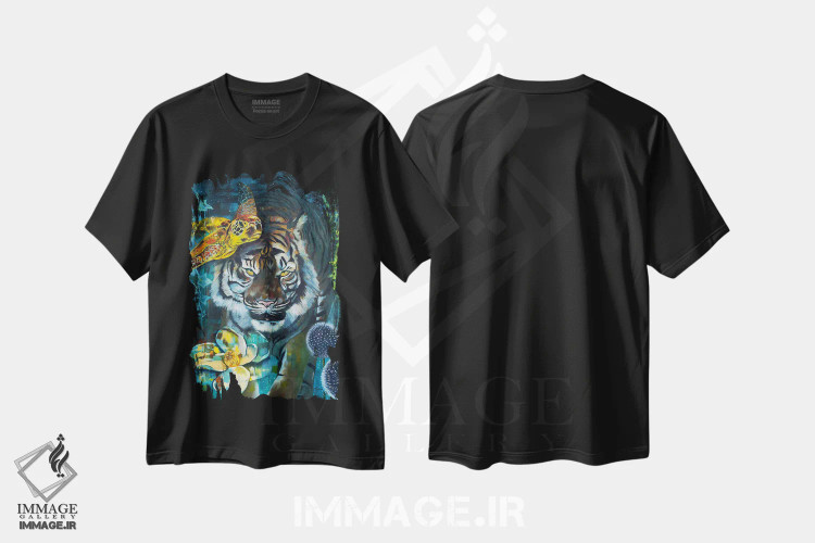 تیشرت مشکی طرح دار به غریزه ات اعتماد کن، دکور معاصر اثر لیندا مک کلور | فروشگاه ایماژ