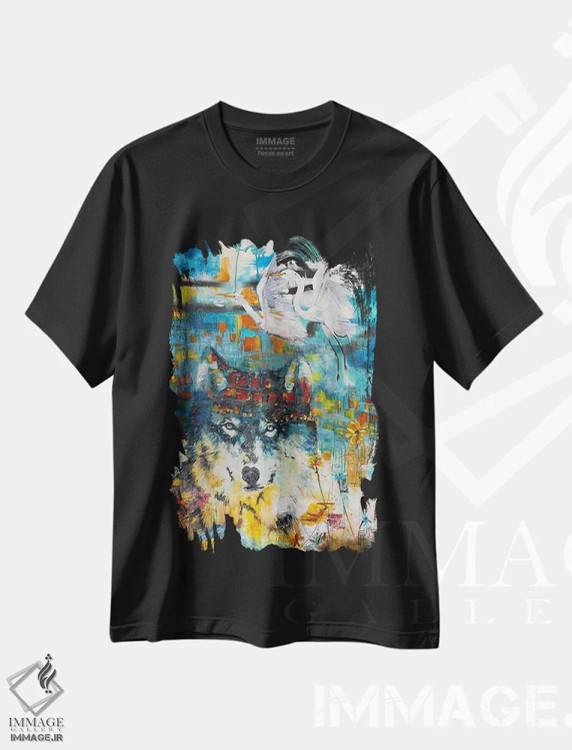 تیشرت مشکی طرح دار دفن شده در جانم، دکور معاصر اثر لیندا مک کلور | immage.ir