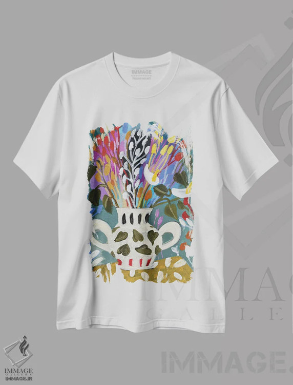 تیشرت سفید طرح دار پایان تابستان، دکور بوهمی اثر لنکا اشتسنا | immage.ir