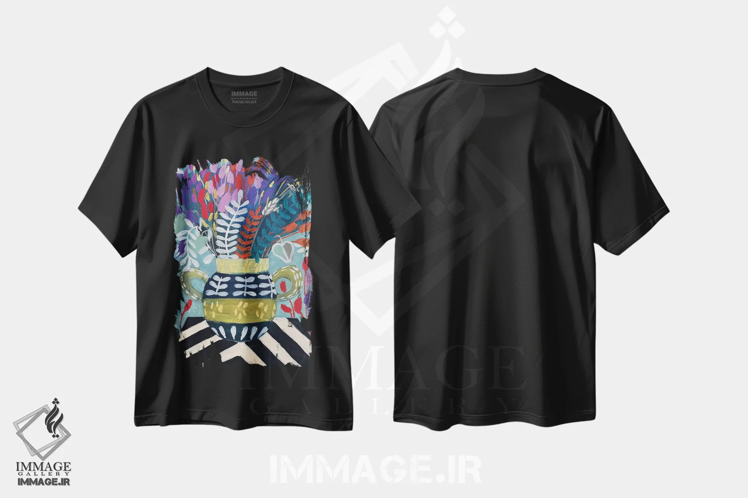 تیشرت مشکی طرح دار پایان تابستان یک، دکور بوهمی اثر لنکا اشتسنا | immage.ir