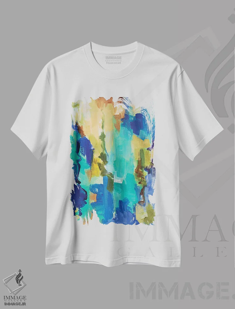 تیشرت سفید طرح دار "سرناد II" اثر لِینی لورث | immage.ir