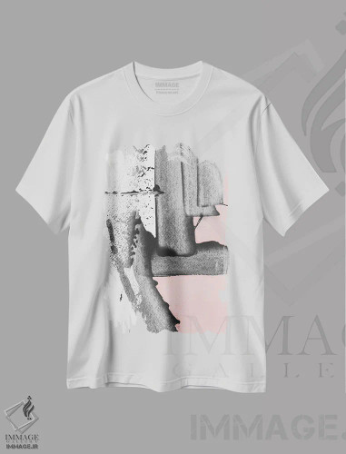 تیشرت سفید طرح دار "نمای شهری II" اثر لِینی لورث | فروشگاه ایماژ