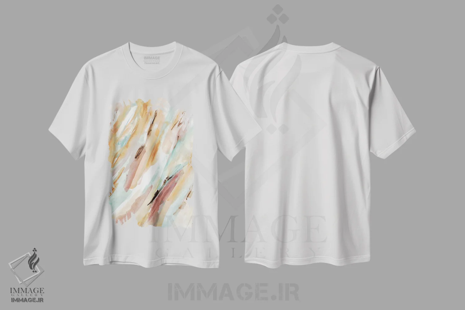 تیشرت سفید طرح دار "هماهنگی" اثر لِینی لورث | immage.ir