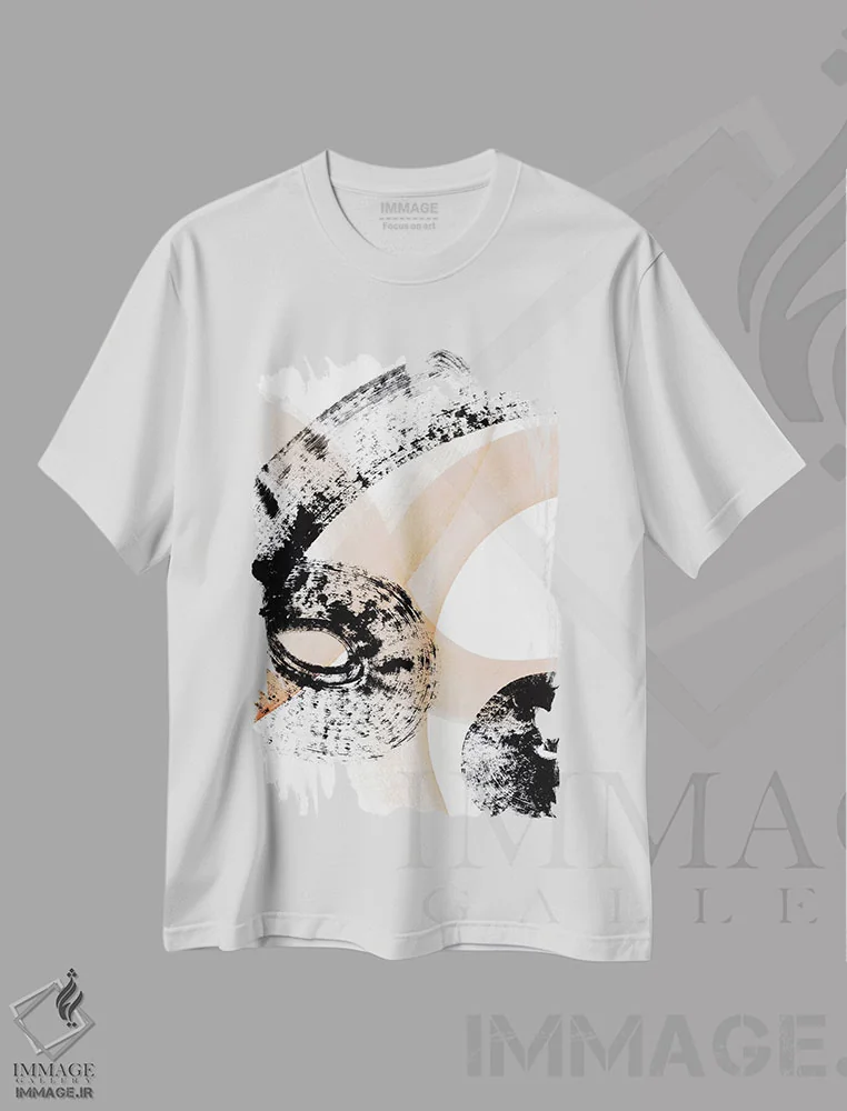 تیشرت سفید طرح دار "از رؤیا به واقعیت I" اثر لِینی لورث | immage.ir