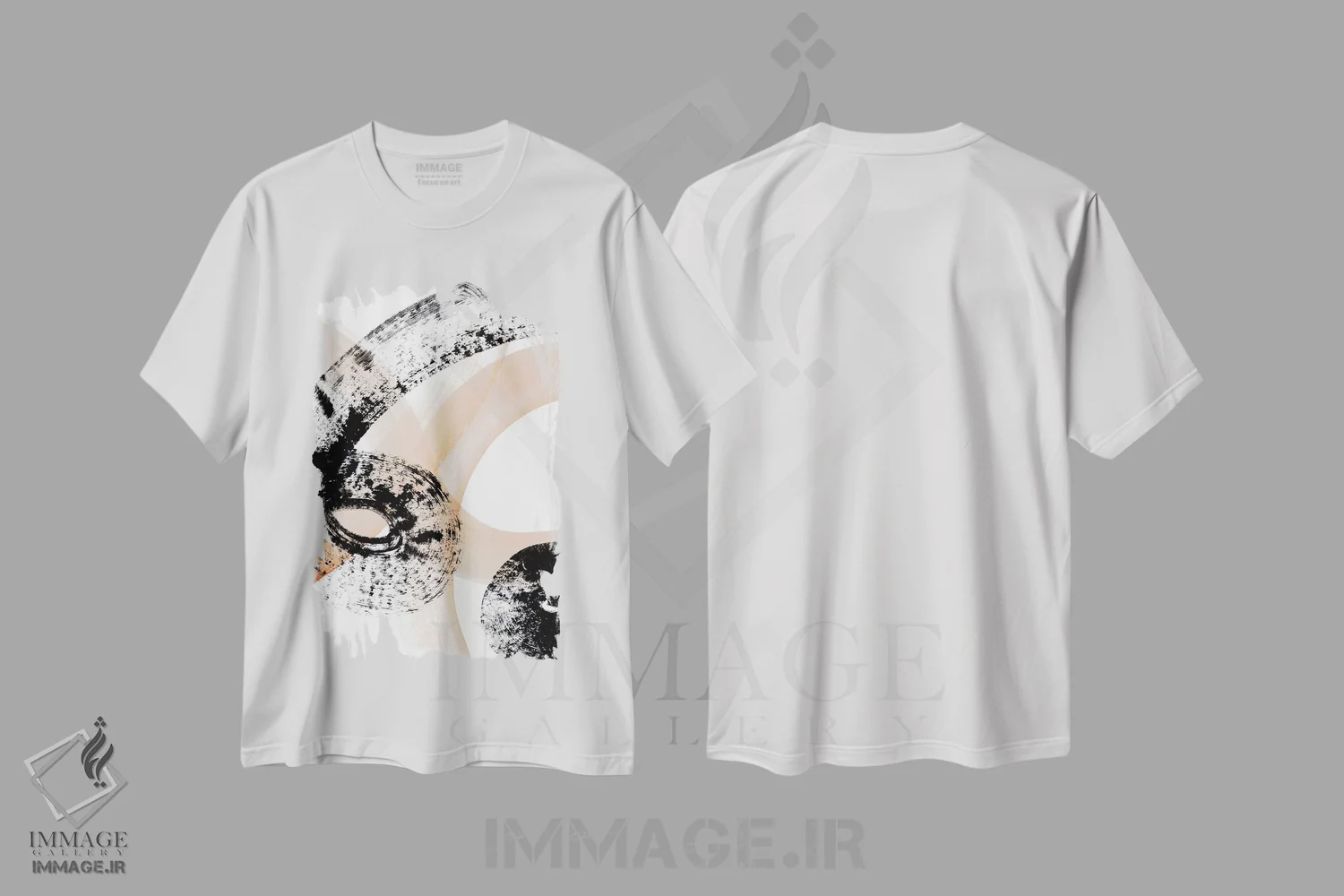 تیشرت سفید طرح دار "از رؤیا به واقعیت I" اثر لِینی لورث | immage.ir