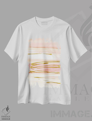 تیشرت سفید طرح دار "بدون شلوغی و هیاهو I" اثر لِینی لورث | فروشگاه ایماژ