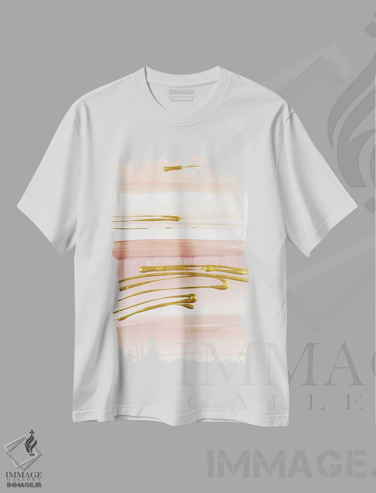 تیشرت سفید طرح دار "بدون شلوغی و هیاهو II" اثر لِینی لورث | immage.ir