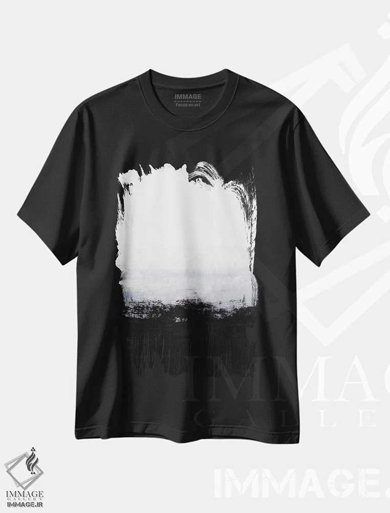 تیشرت مشکی طرح دار "برای همیشه و یک روز I" اثر لِینی لورث | فروشگاه ایماژ