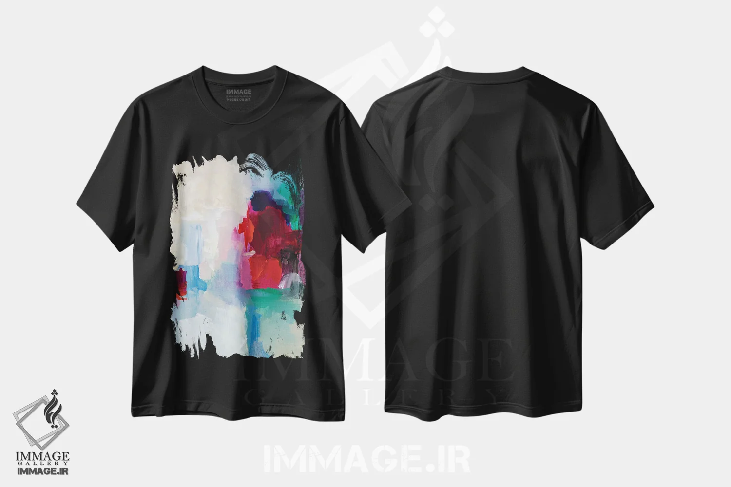 تیشرت مشکی طرح دار "آن زمان روز است I" اثر لِینی لورث | immage.ir