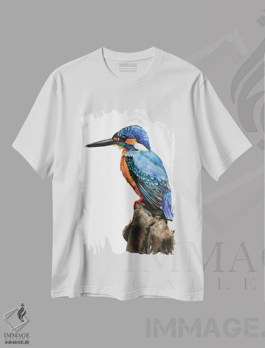 تیشرت سفید طرح دار "کتک"، هنر فاخر معاصر اثر لیزا لنون | فروشگاه ایماژ