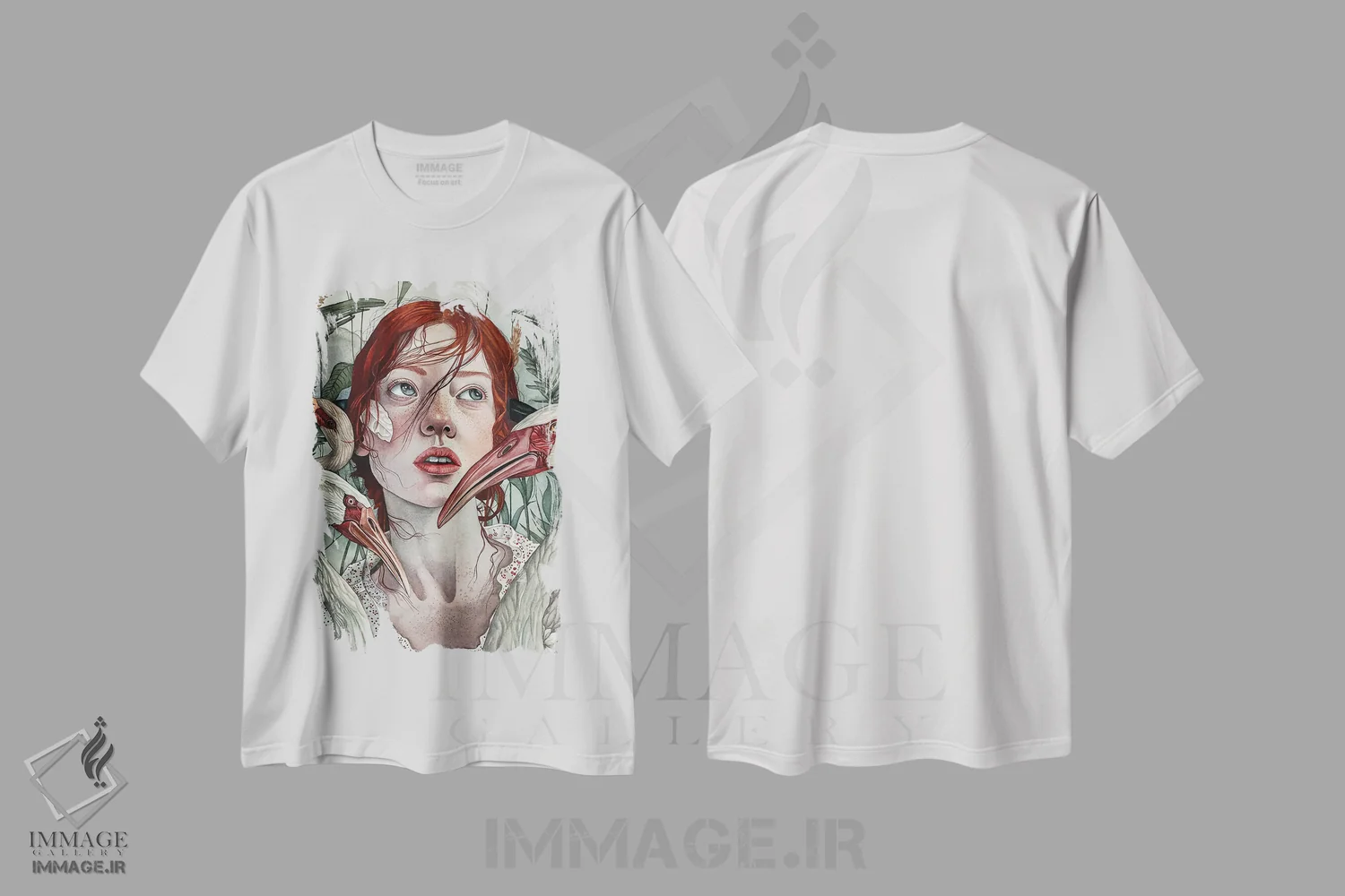 تیشرت سفید طرح دار "پنی"، دکور معاصر اثر لیزا لنون | immage.ir