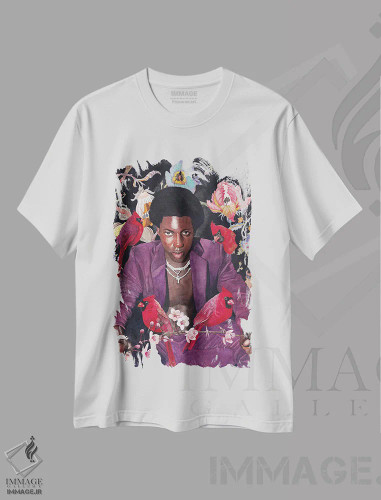 تیشرت سفید طرح دار "مهربانی"، هنر آمریکایی آفریقایی تبار اثر لیزا لنون | فروشگاه ایماژ