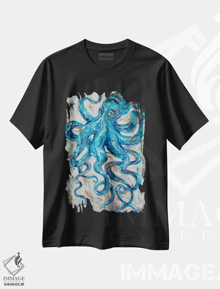 تیشرت مشکی طرح دار "هوشیار"، دکور ساحلی اثر لیندا اولسن | immage.ir