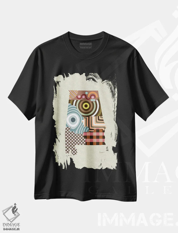 تیشرت مشکی طرح دار "ایالت آلاباما"، تزئینی اثر لانره استودیو | immage.ir