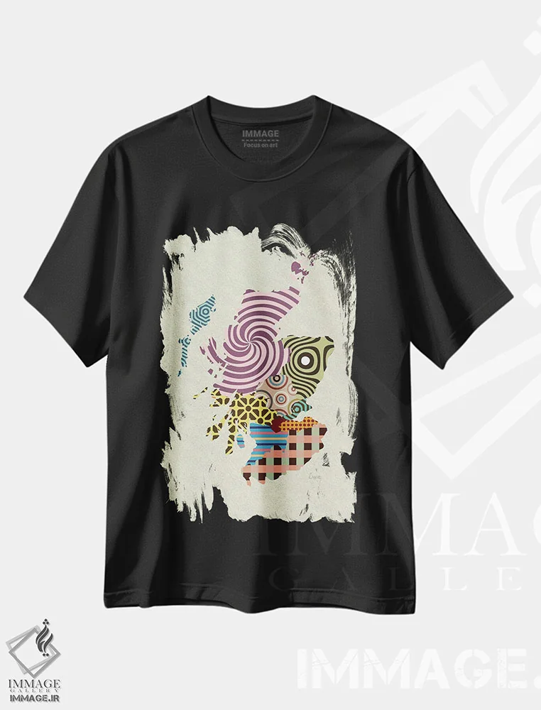 تیشرت مشکی طرح دار "اسکاتلند"، تزئینی اثر لانره استودیو | immage.ir