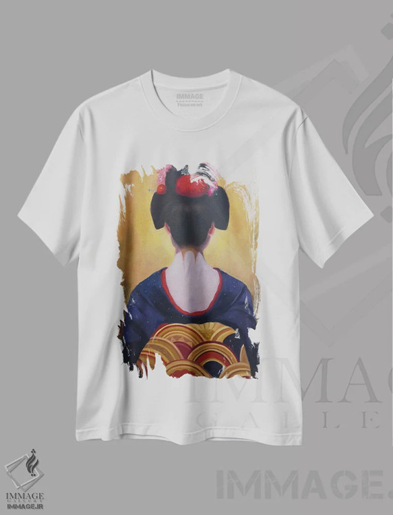 تیشرت سفید طرح دار مایکو زیبا، دکور معاصر اثر جین لانتسمن | immage.ir