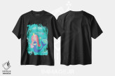 تیشرت مشکی طرح دار "پری های دریایی جادویی"، هنر دیجیتال اثر لوییز آلن | فروشگاه ایماژ