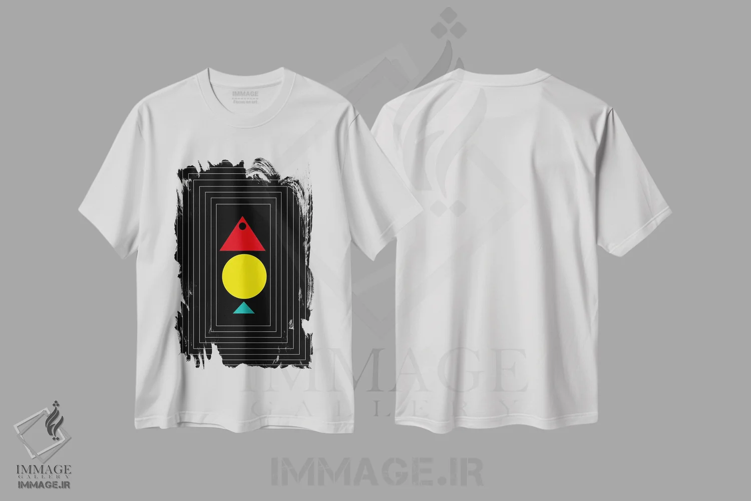 تیشرت سفید طرح دار "مرا پیدا کن"، آبستره اثر لورا اوبون | immage.ir