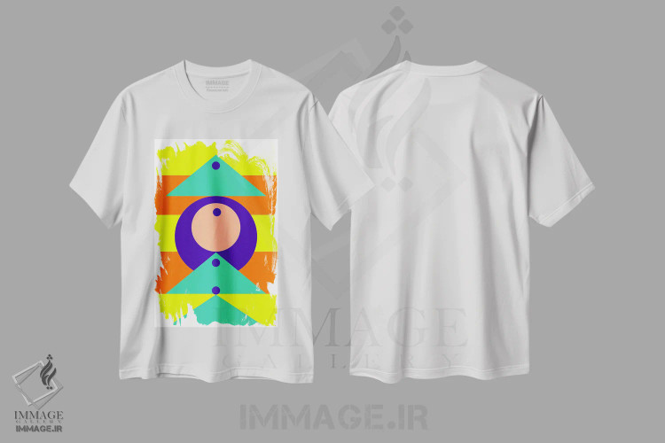 تیشرت سفید طرح دار "برای خودت بایست"، آبستره اثر لورا اوبون | فروشگاه ایماژ